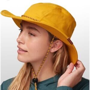 Outdoor travel hat string adjustable fabric foldable yellow Outdoor Research